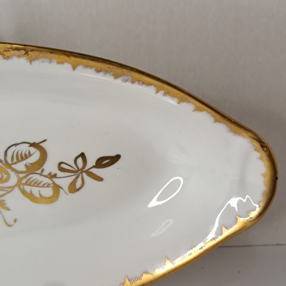 Vintage Birks Handpainted with Gold.Rose. Handmade in France. - Picture 7 of 8